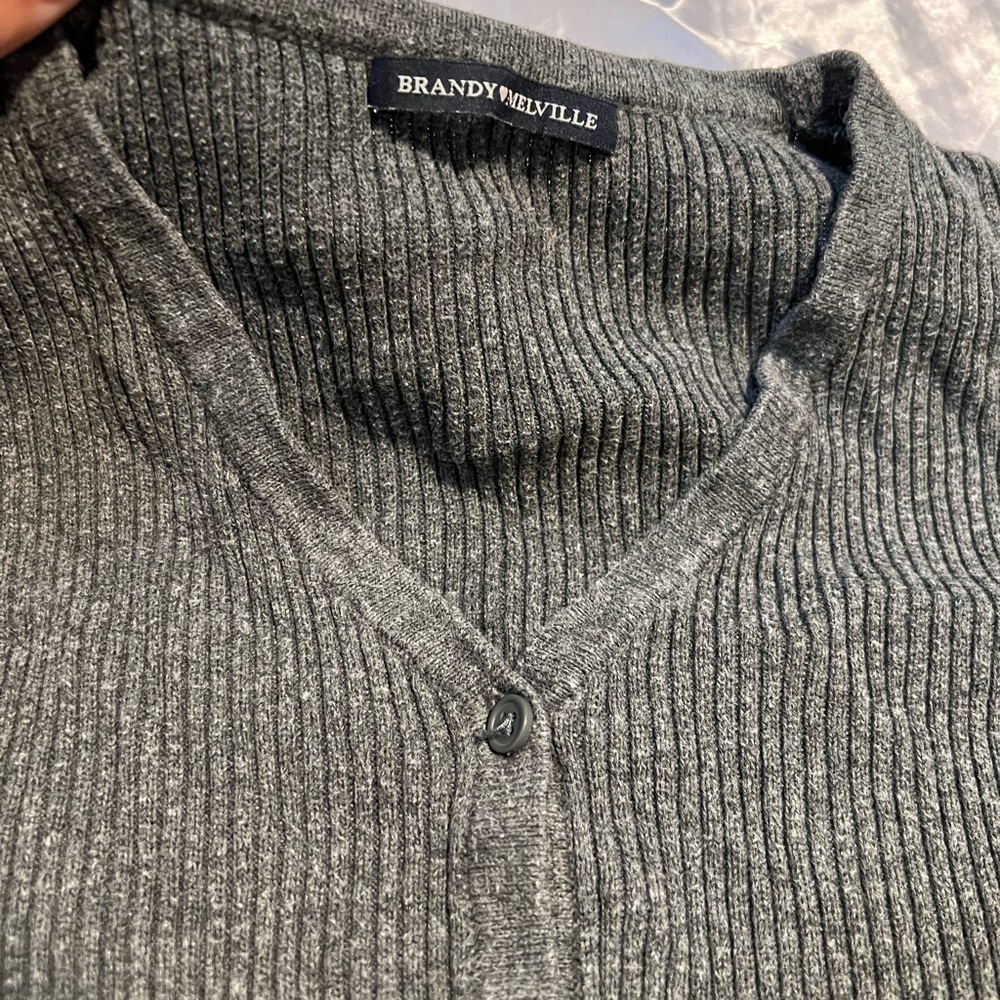 brandy melville grey cardigan